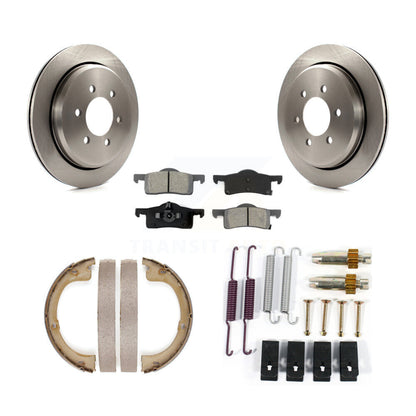 Kit de quincaillerie pour chaussures de stationnement, Rotors à disque arrière, plaquettes semi-métalliques, pour Ford Lincoln