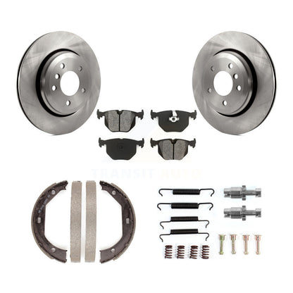 Rotors à disque arrière, patins semi-métalliques, chaussures de stationnement et Kit de quincaillerie pour BMW 330C