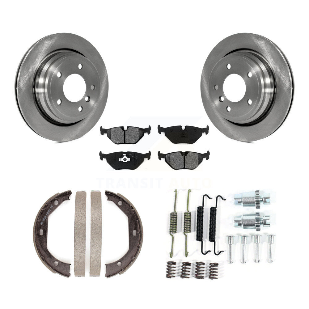 Kit de quincaillerie pour chaussures de stationnement, Rotors à disque arrière, plaquettes semi-métalliques, pour BMW 525 2003