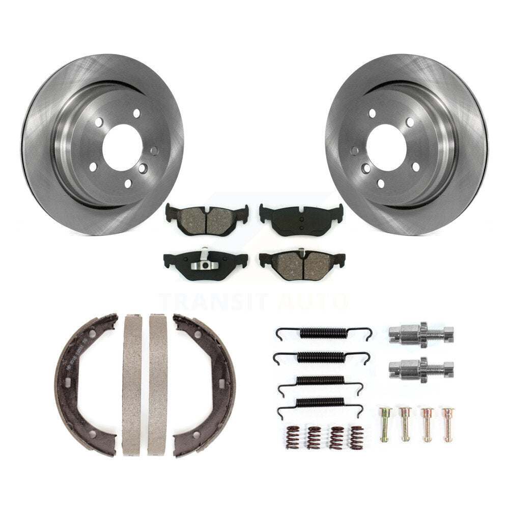 Rotors à disque arrière, patins semi-métalliques, chaussures de stationnement et Kit de matériel pour BMW 328i X