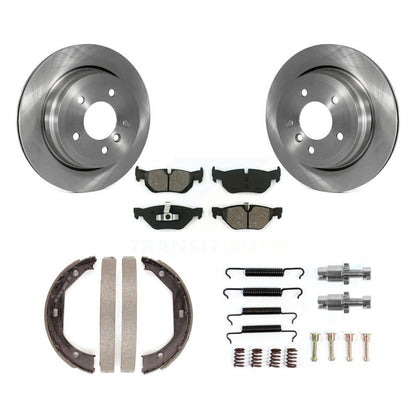 Rotors à disque arrière, patins semi-métalliques, chaussures de stationnement et Kit de matériel pour BMW 328i X
