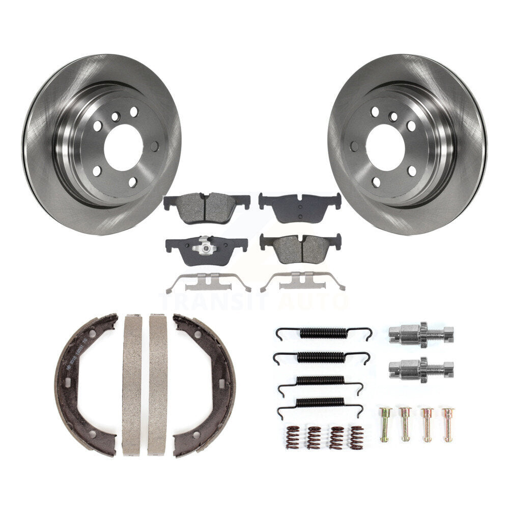 Kit de quincaillerie pour chaussures de stationnement, Rotors à disque arrière, plaquettes semi-métalliques, pour BMW 328i 330