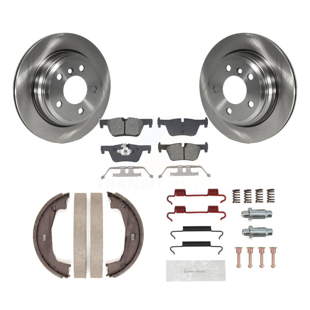 Kit de quincaillerie pour chaussures de stationnement, Rotors à disque arrière, plaquettes semi-métalliques, pour BMW 320i 428