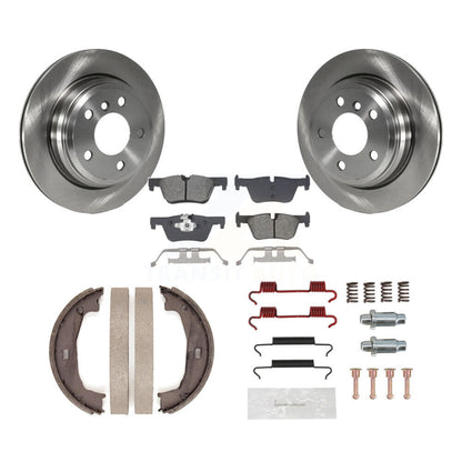 Kit de quincaillerie pour chaussures de stationnement, Rotors à disque arrière, plaquettes semi-métalliques, pour BMW 320i 428