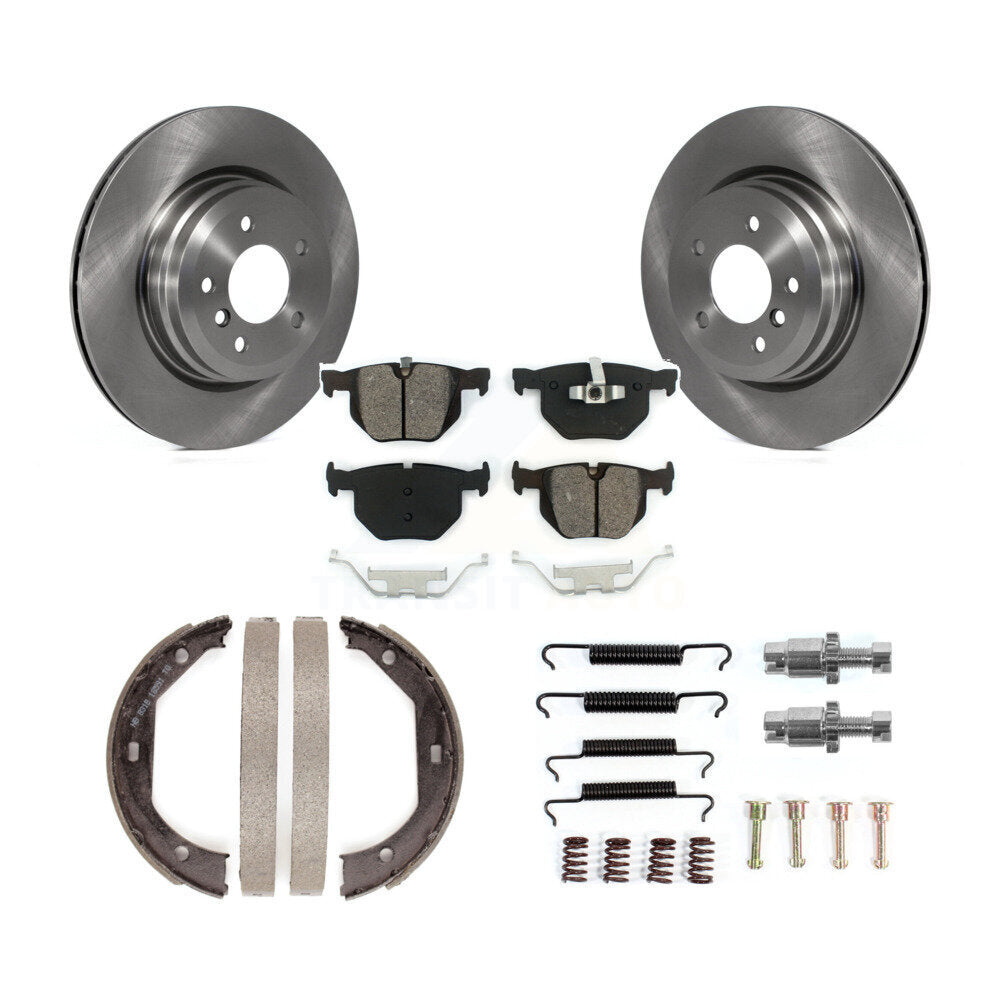 Kit de quincaillerie pour chaussures de stationnement, Rotors à disque arrière, plaquettes semi-métalliques, pour BMW 335i 330