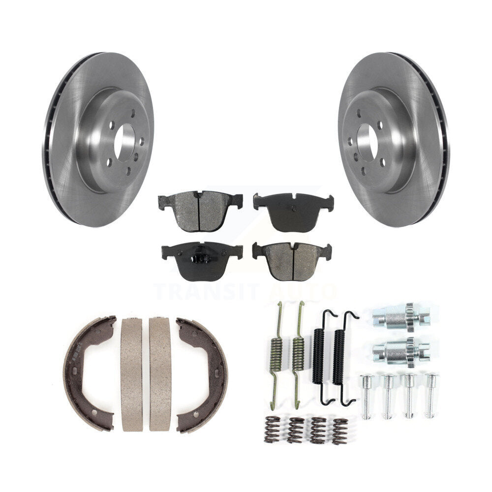 Kit de quincaillerie pour chaussures de stationnement, Rotors à disque arrière, plaquettes semi-métalliques, pour BMW 535i GT