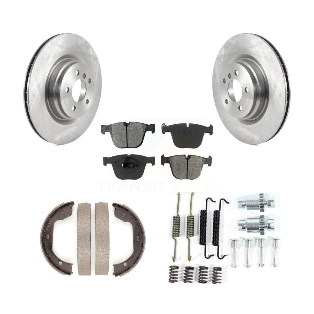 Kit de quincaillerie pour chaussures de stationnement, Rotors à disque arrière, plaquettes semi-métalliques, pour BMW 750i 550