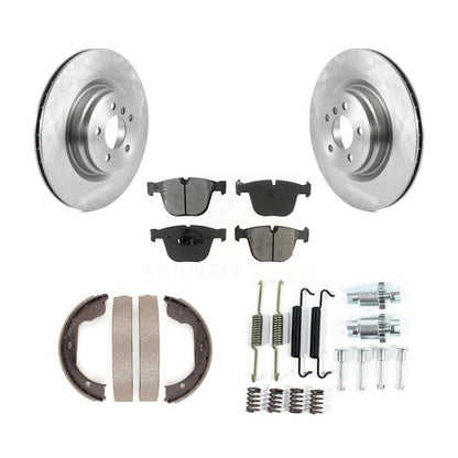 Kit de quincaillerie pour chaussures de stationnement, Rotors à disque arrière, plaquettes semi-métalliques, pour BMW 750i 550