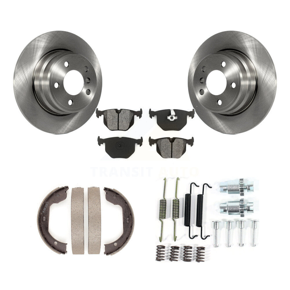 Kit de quincaillerie pour chaussures de frein de stationnement, Rotors à disque arrière, plaquettes semi-métalliques, pour BMW X5