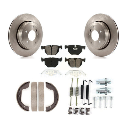 Kit de quincaillerie pour chaussures de stationnement, Rotors à disque arrière, plaquettes semi-métalliques, pour BMW 530i 525