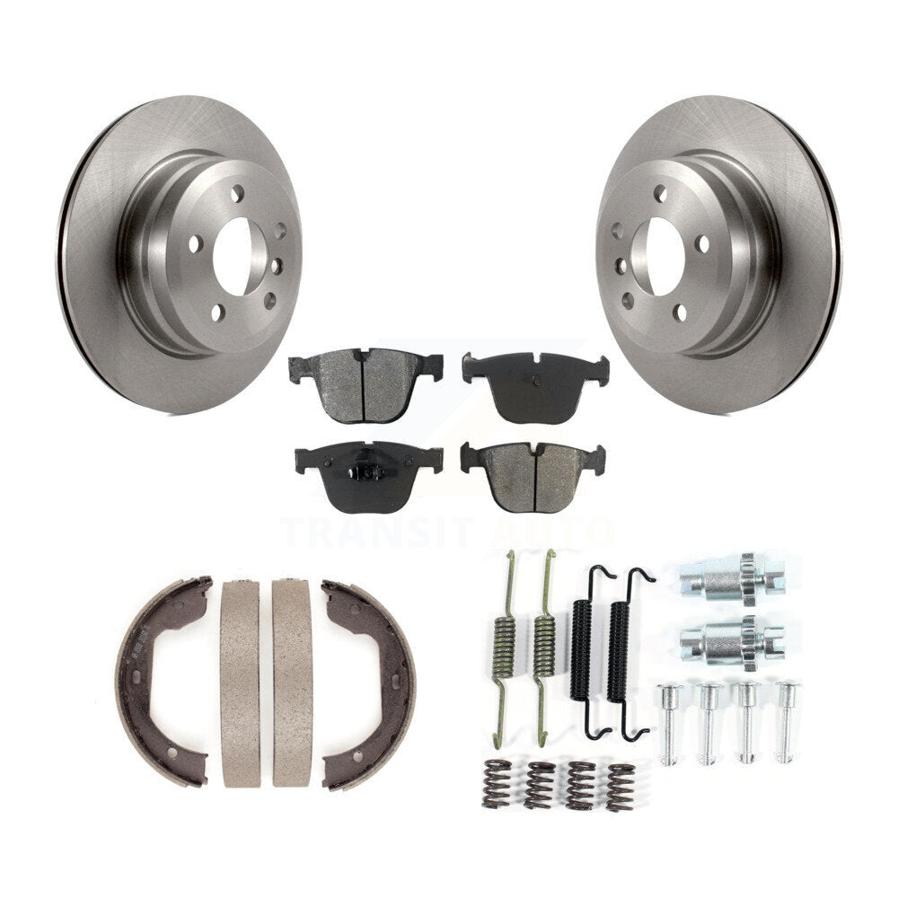 Kit de quincaillerie pour chaussures de frein de stationnement, Rotors à disque arrière, plaquettes semi-métalliques, pour BMW X6