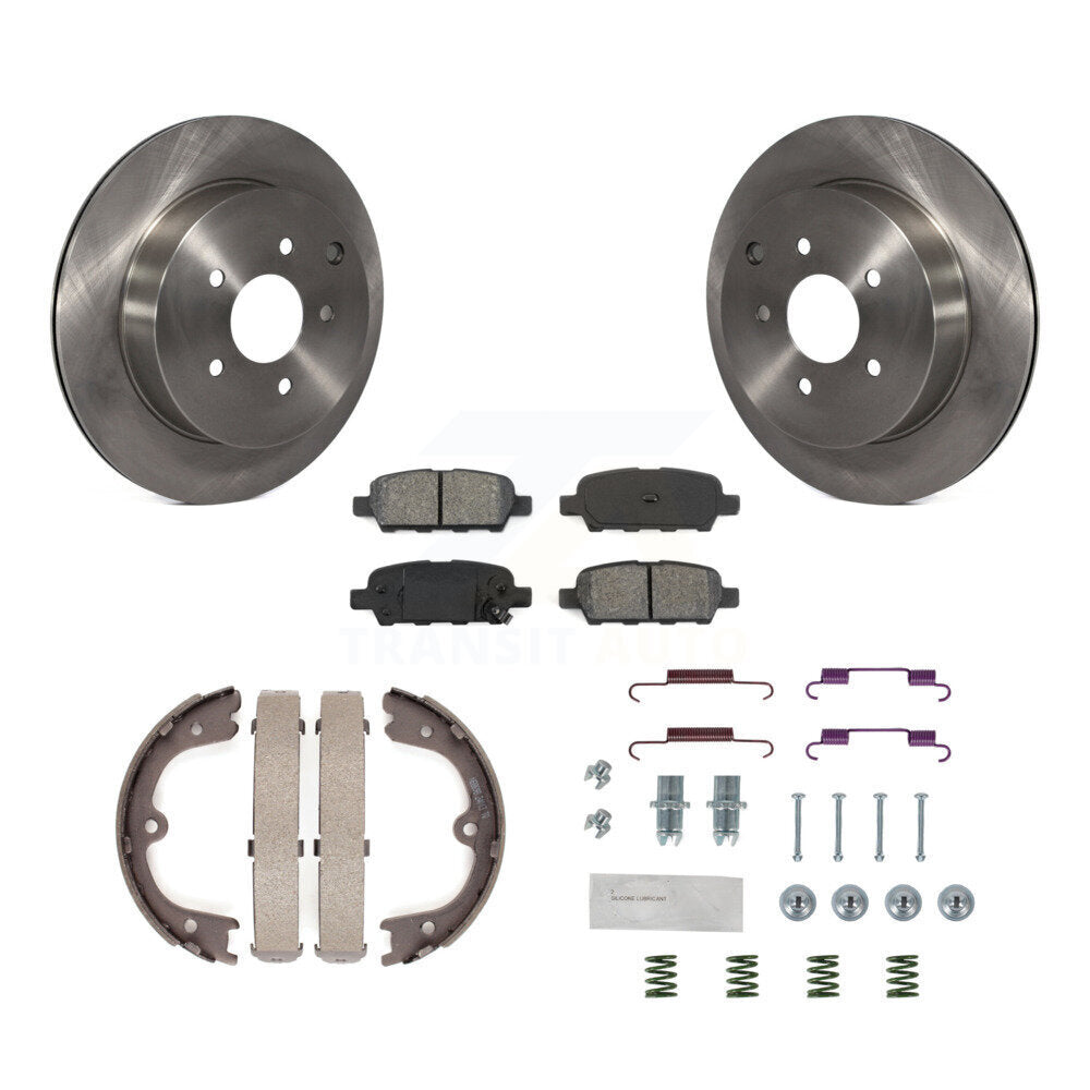 Kit de quincaillerie pour chaussures de stationnement, Rotors à disque arrière, plaquettes semi-métalliques, pour Nissan Muran