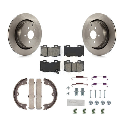 Kit de quincaillerie pour chaussures de stationnement, Rotors à disque arrière, plaquettes semi-métalliques, pour INFINITI Q50
