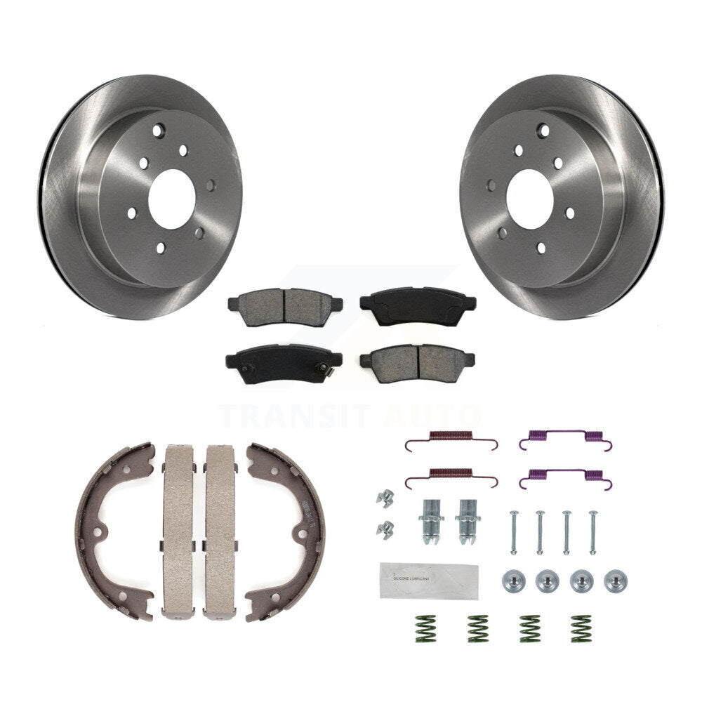 Kit de quincaillerie pour chaussures de stationnement, Rotors à disque arrière, plaquettes semi-métalliques, pour Nissan Xterr