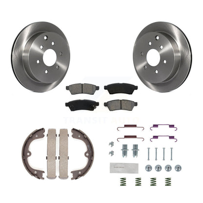 Kit de quincaillerie pour chaussures de stationnement, Rotors à disque arrière, plaquettes semi-métalliques, pour Nissan Xterr