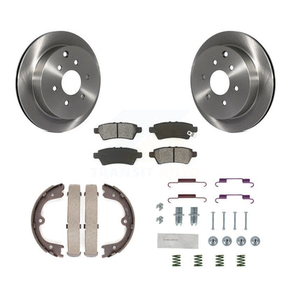 Kit de quincaillerie pour chaussures de stationnement, Rotors à disque arrière, plaquettes semi-métalliques, pour Nissan Xterr