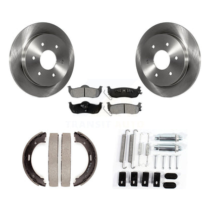 Kit de quincaillerie pour chaussures de stationnement, Rotors à disque arrière, plaquettes semi-métalliques, pour Nissan TITAN