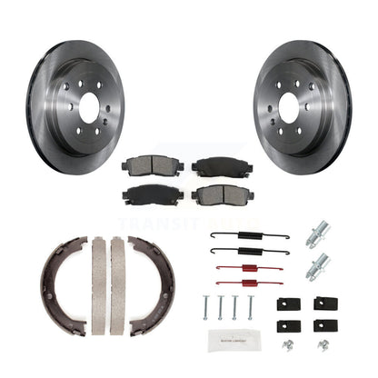 Rotors à disque arrière, patins semi-métalliques, chaussures de stationnement et Kit de quincaillerie pour GMC Acadia