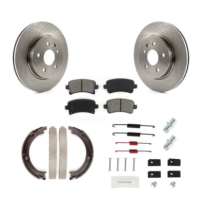 Kit de quincaillerie pour chaussures de stationnement, Rotors à disque arrière, plaquettes semi-métalliques, pour Cadillac XTS