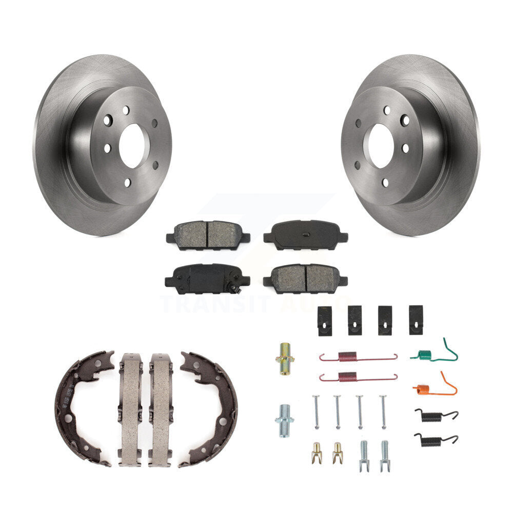 Kit de quincaillerie pour chaussures de stationnement, Rotors à disque arrière, plaquettes semi-métalliques, pour Nissan Sentr