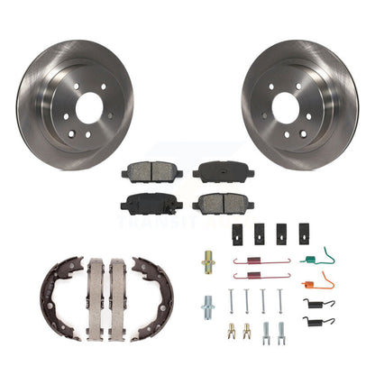 Kit de quincaillerie pour chaussures de stationnement, Rotors à disque arrière, plaquettes semi-métalliques, pour Nissan Rogue