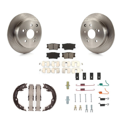 Kit de quincaillerie pour chaussures de stationnement, Rotors à disque arrière, plaquettes semi-métalliques, pour Toyota Matri