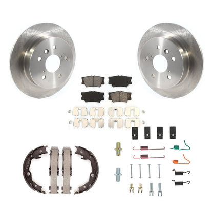 Kit de quincaillerie pour chaussures de stationnement, Rotors à disque arrière, plaquettes semi-métalliques, pour Toyota Camry