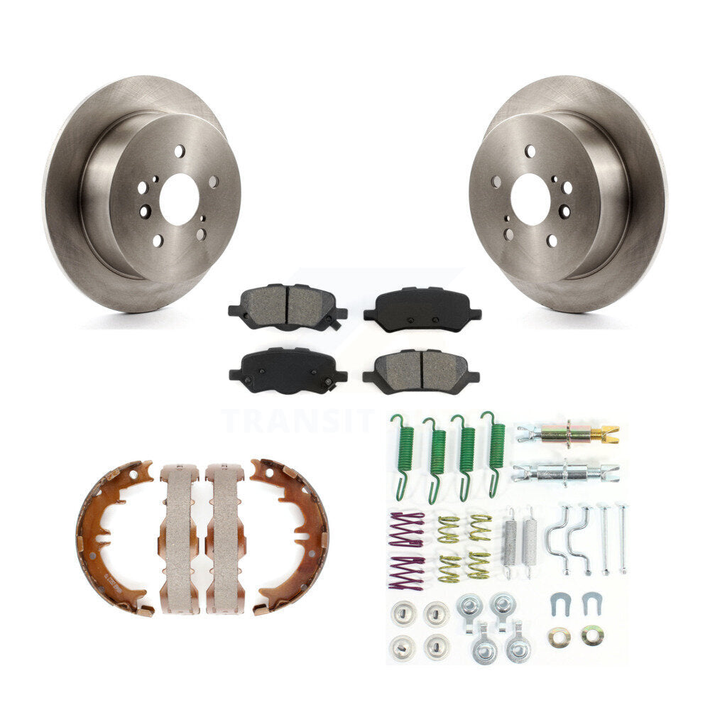 Kit de quincaillerie pour chaussures de stationnement, Rotors à disque arrière, plaquettes semi-métalliques, pour Toyota Venza