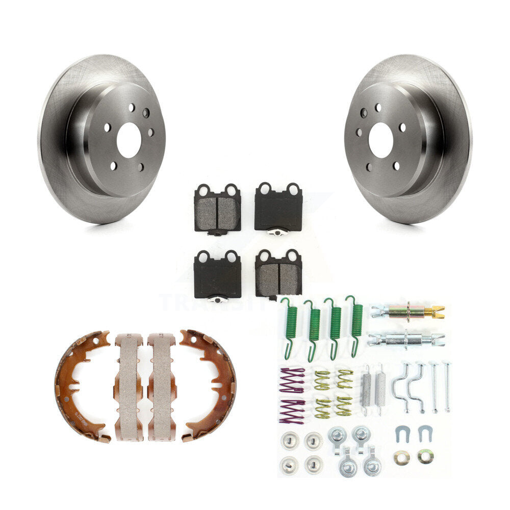 Rotors à disque arrière, patins semi-métalliques, chaussures de stationnement et Kit de matériel pour Lexus SC43
