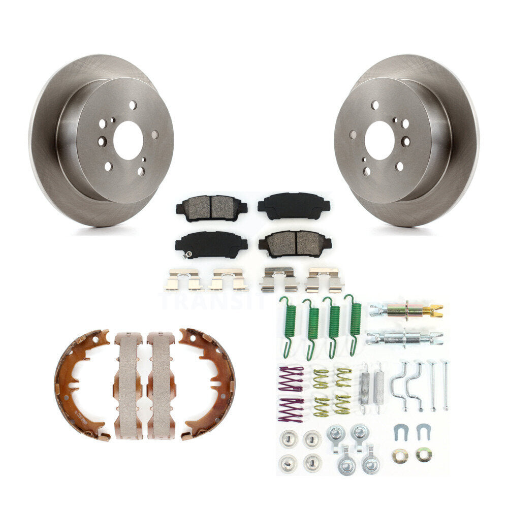 Kit de quincaillerie pour chaussures de stationnement, Rotors à disque arrière, plaquettes semi-métalliques, pour Toyota Sienn