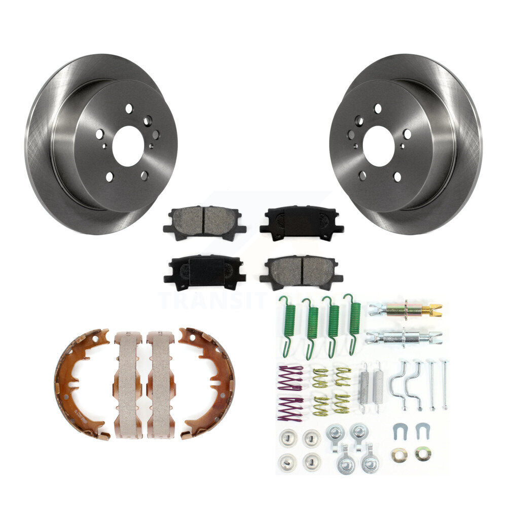 Rotors à disque arrière, patins semi-métalliques, chaussures de stationnement et Kit de quincaillerie pour Lexus RX35