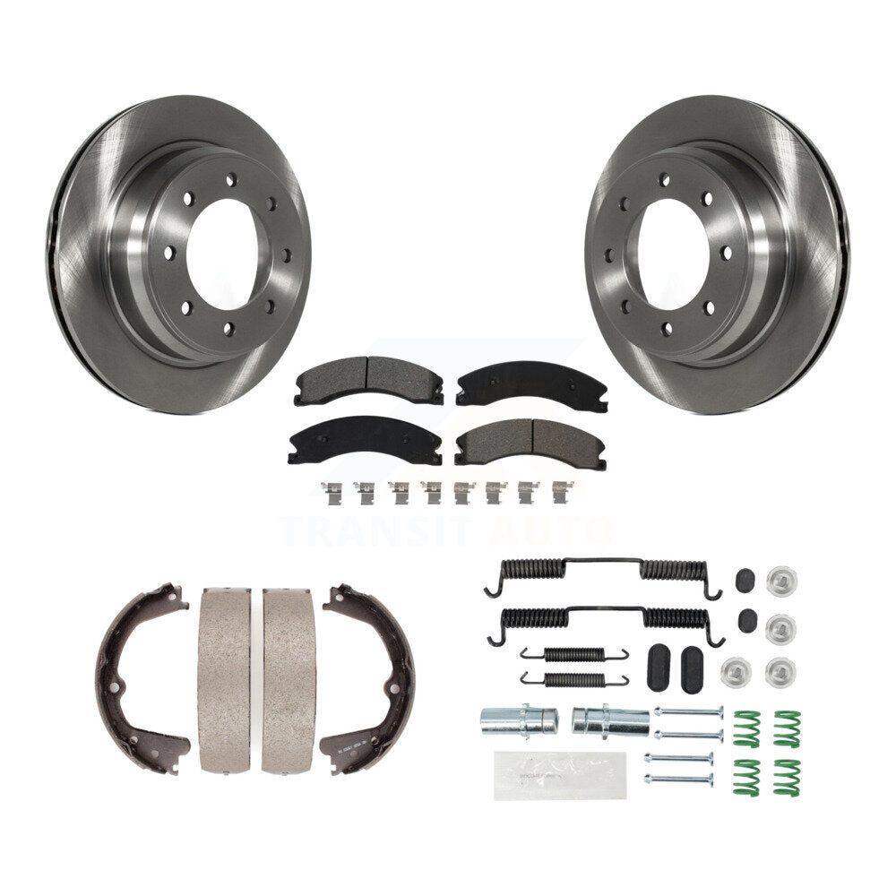 Kit de quincaillerie pour chaussures de stationnement, Rotors à disque arrière, plaquettes semi-métalliques, pour Nissan NV250