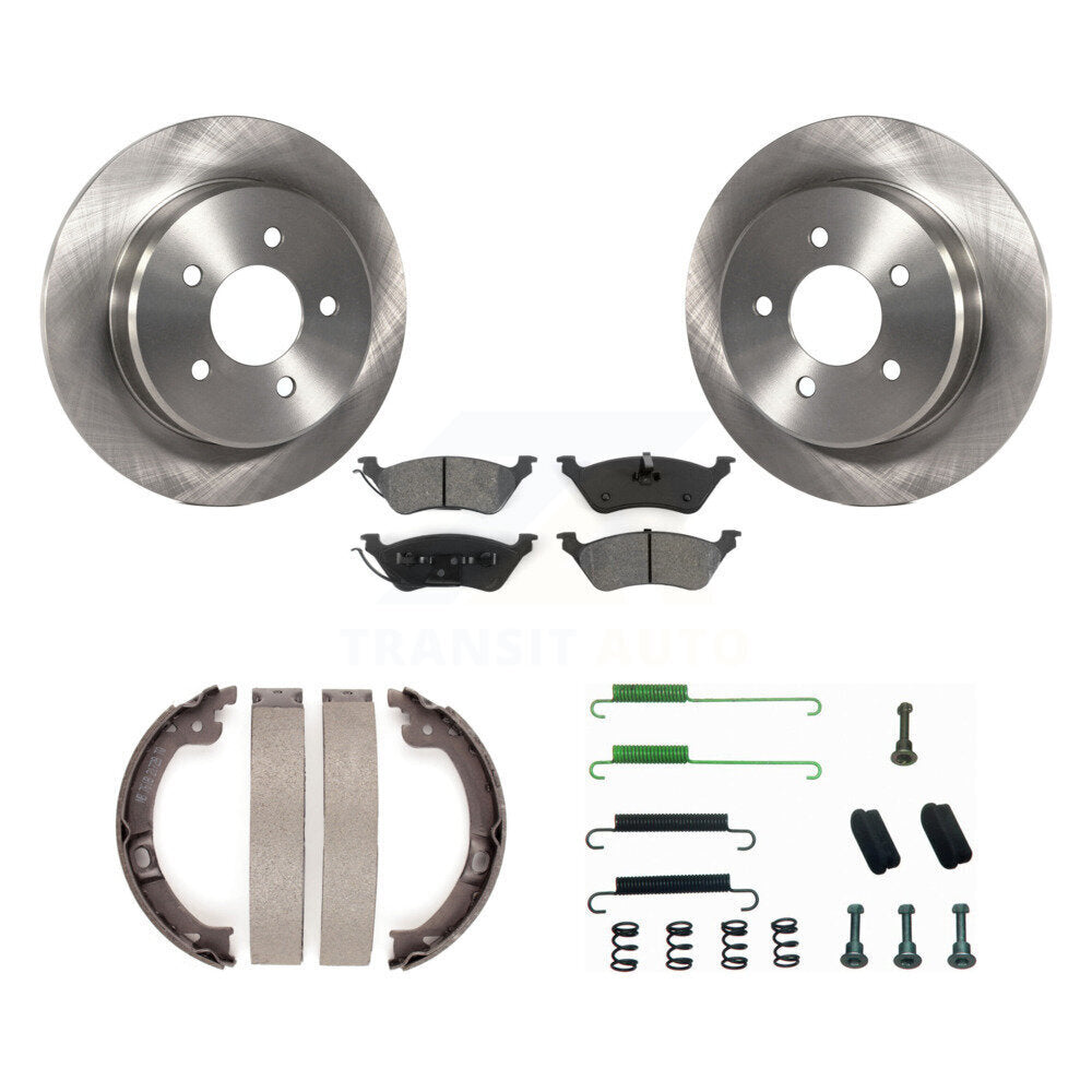 Kit de quincaillerie pour chaussures de stationnement, Rotors à disque arrière, plaquettes semi-métalliques, pour Dodge Grand