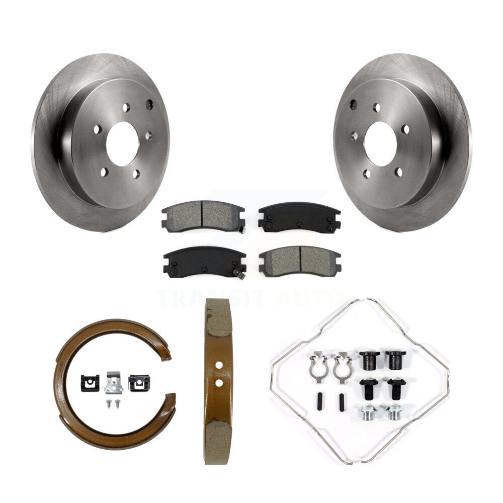 Kit de quincaillerie pour chaussures de stationnement, Rotors à disque arrière, plaquettes semi-métalliques, pour Buick Pontia