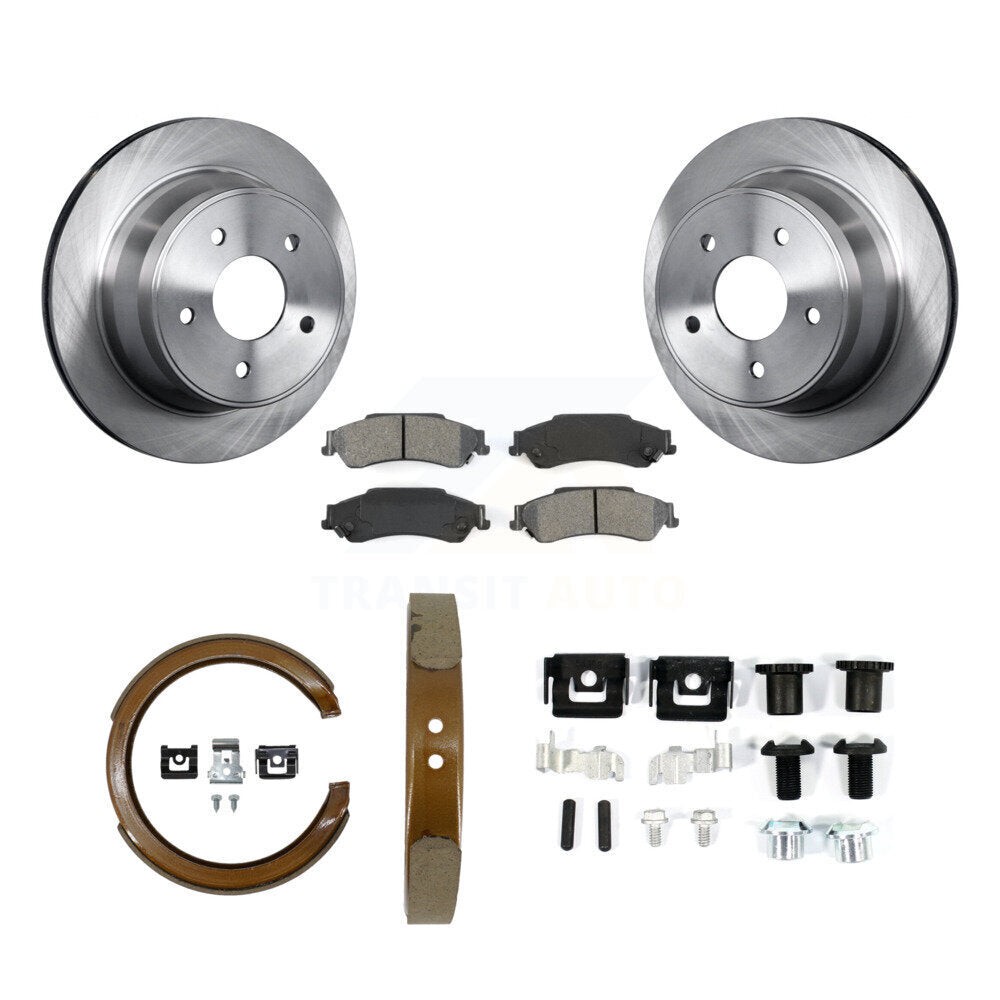 Kit de quincaillerie pour chaussures de stationnement, Rotors à disque arrière, plaquettes semi-métalliques, pour Chevrolet GM