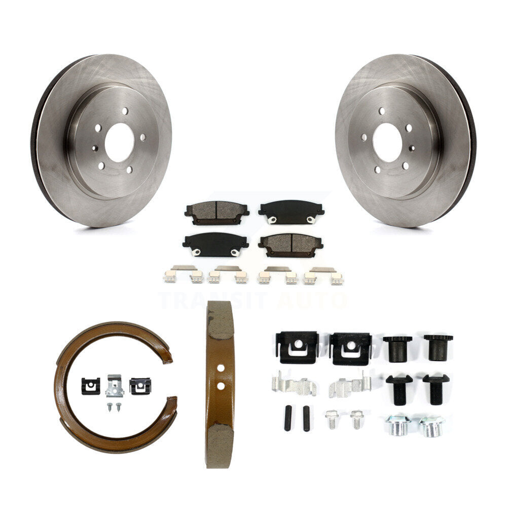 Kit de quincaillerie pour chaussures de stationnement, Rotors à disque arrière, plaquettes semi-métalliques, pour Cadillac CTS