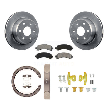 Kit de quincaillerie pour chaussures de stationnement, Rotors à disque arrière, plaquettes semi-métalliques, pour Chevrolet GM