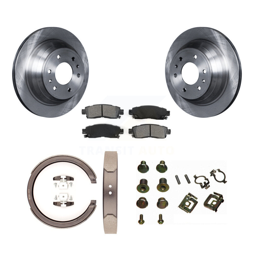 Kit de quincaillerie pour chaussures de stationnement, Rotors à disque arrière, plaquettes semi-métalliques, pour Chevrolet GM