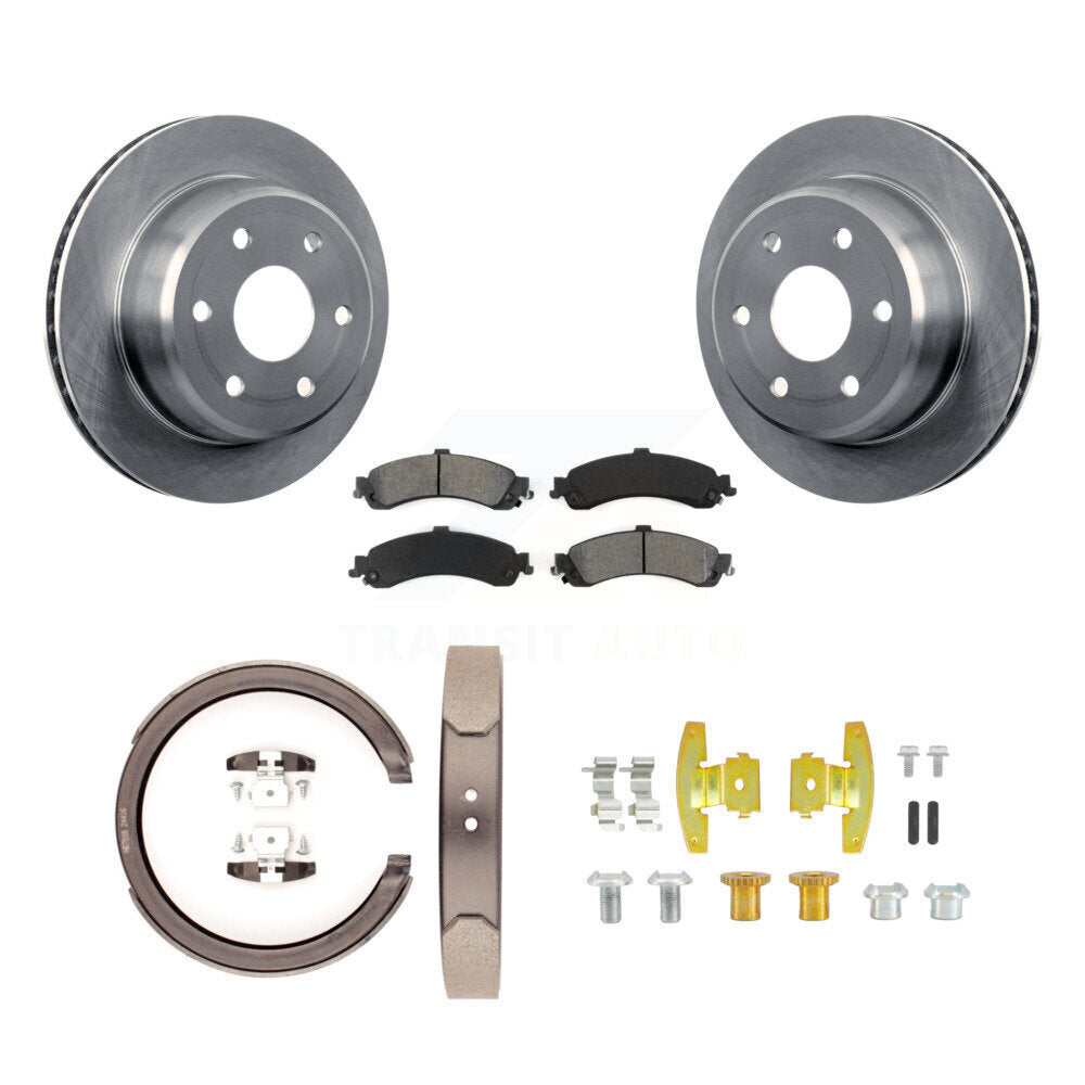Kit de quincaillerie pour chaussures de stationnement, Rotors à disque arrière, plaquettes semi-métalliques, pour Chevrolet GM