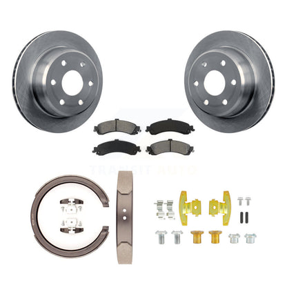 Kit de quincaillerie pour chaussures de stationnement, Rotors à disque arrière, plaquettes semi-métalliques, pour Chevrolet GM
