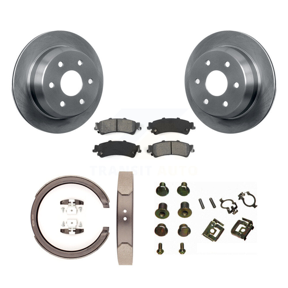 Kit de quincaillerie pour chaussures de stationnement, Rotors à disque arrière, plaquettes semi-métalliques, pour Chevrolet GM