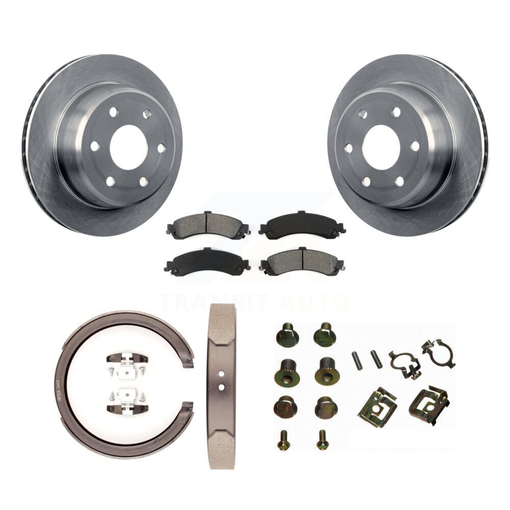 Kit de quincaillerie pour chaussures de stationnement, Rotors à disque arrière, plaquettes semi-métalliques, pour Chevrolet GM
