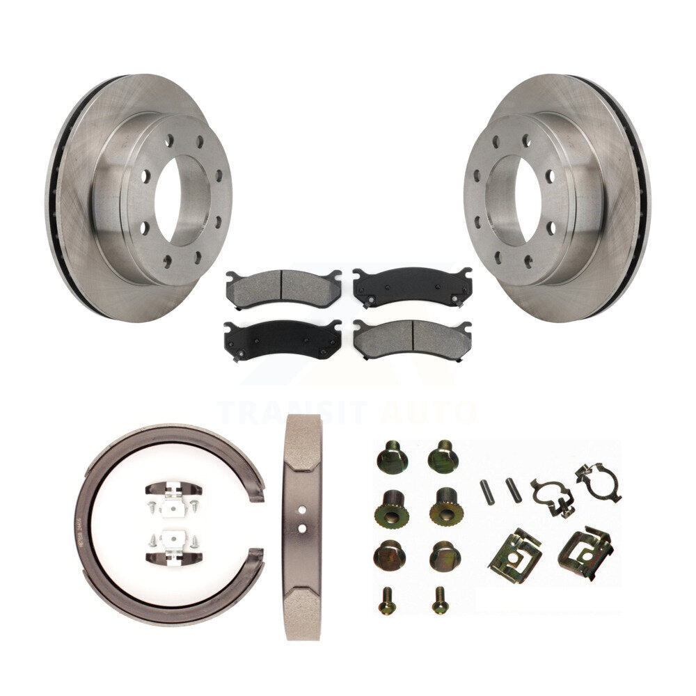 Kit de quincaillerie pour chaussures de stationnement, Rotors à disque arrière, plaquettes semi-métalliques, pour GMC Sierra H