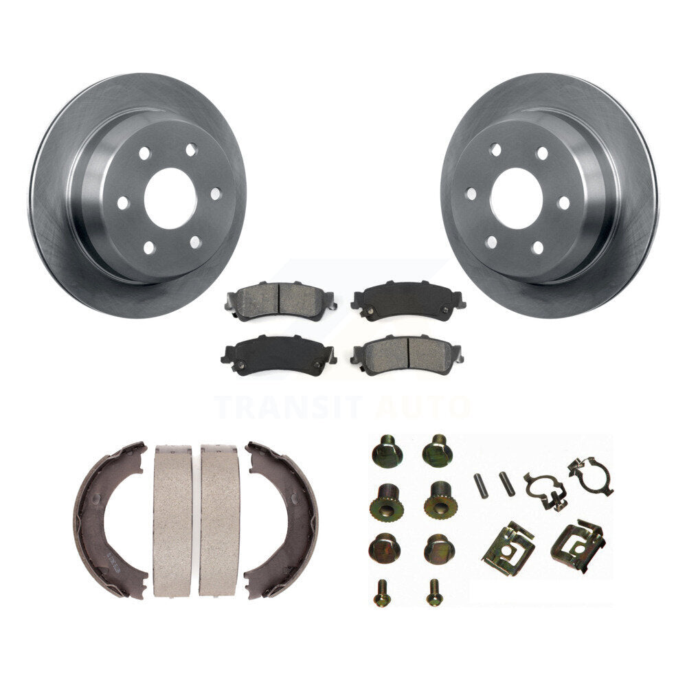 Kit de quincaillerie pour chaussures de stationnement, Rotors à disque arrière, plaquettes semi-métalliques, pour Chevrolet GM