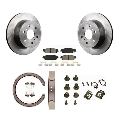 Kit de quincaillerie pour chaussures de stationnement, Rotors à disque arrière, plaquettes semi-métalliques, pour Chevrolet GM