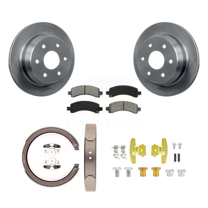 Rotors à disque arrière, patins semi-métalliques, chaussures de stationnement et Kit de quincaillerie pour Chevrole