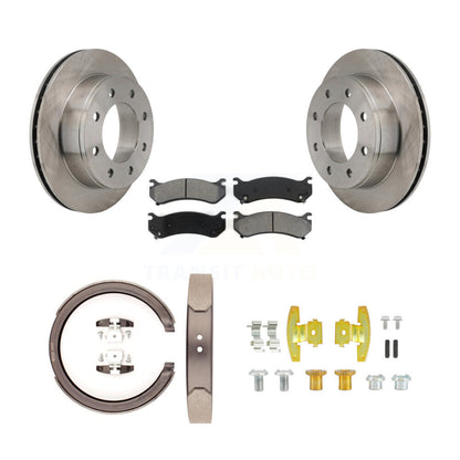 Kit de quincaillerie pour chaussures de stationnement, Rotors à disque arrière, plaquettes semi-métalliques, pour Chevrolet HD