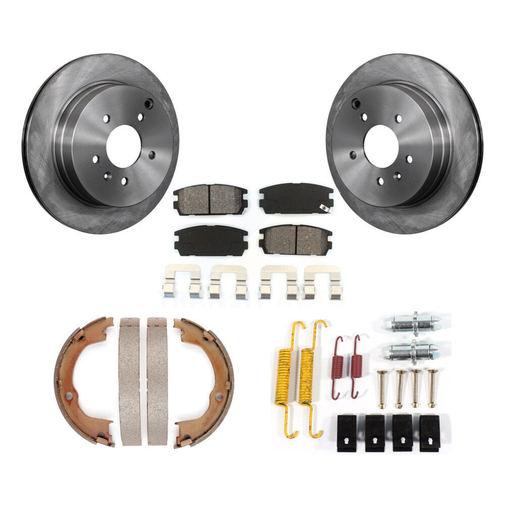 Kit de quincaillerie pour chaussures de stationnement, Rotors à disque arrière, plaquettes semi-métalliques, pour Chevrolet Vu