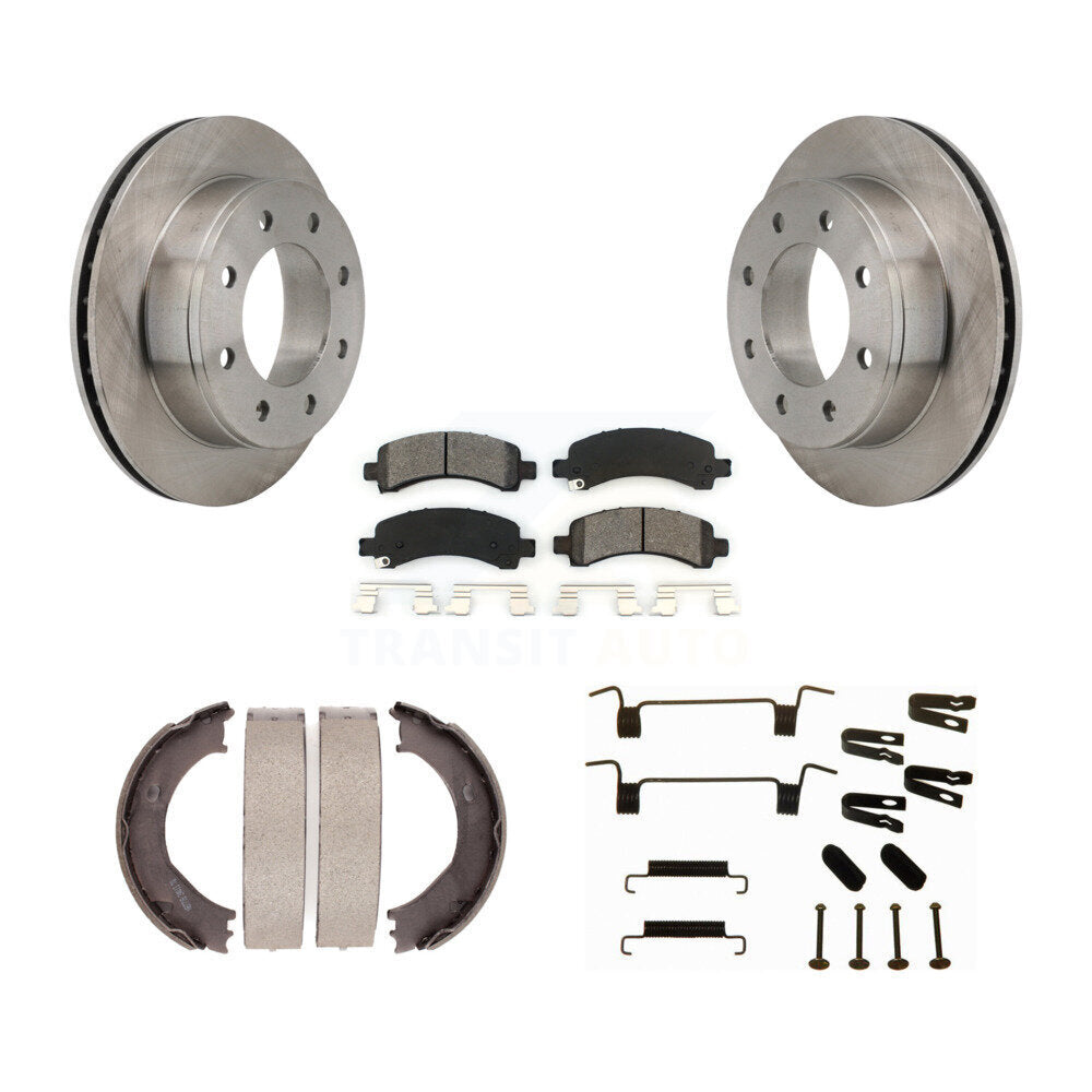 Kit de quincaillerie pour chaussures de stationnement, Rotors à disque arrière, plaquettes semi-métalliques, pour Chevrolet GM
