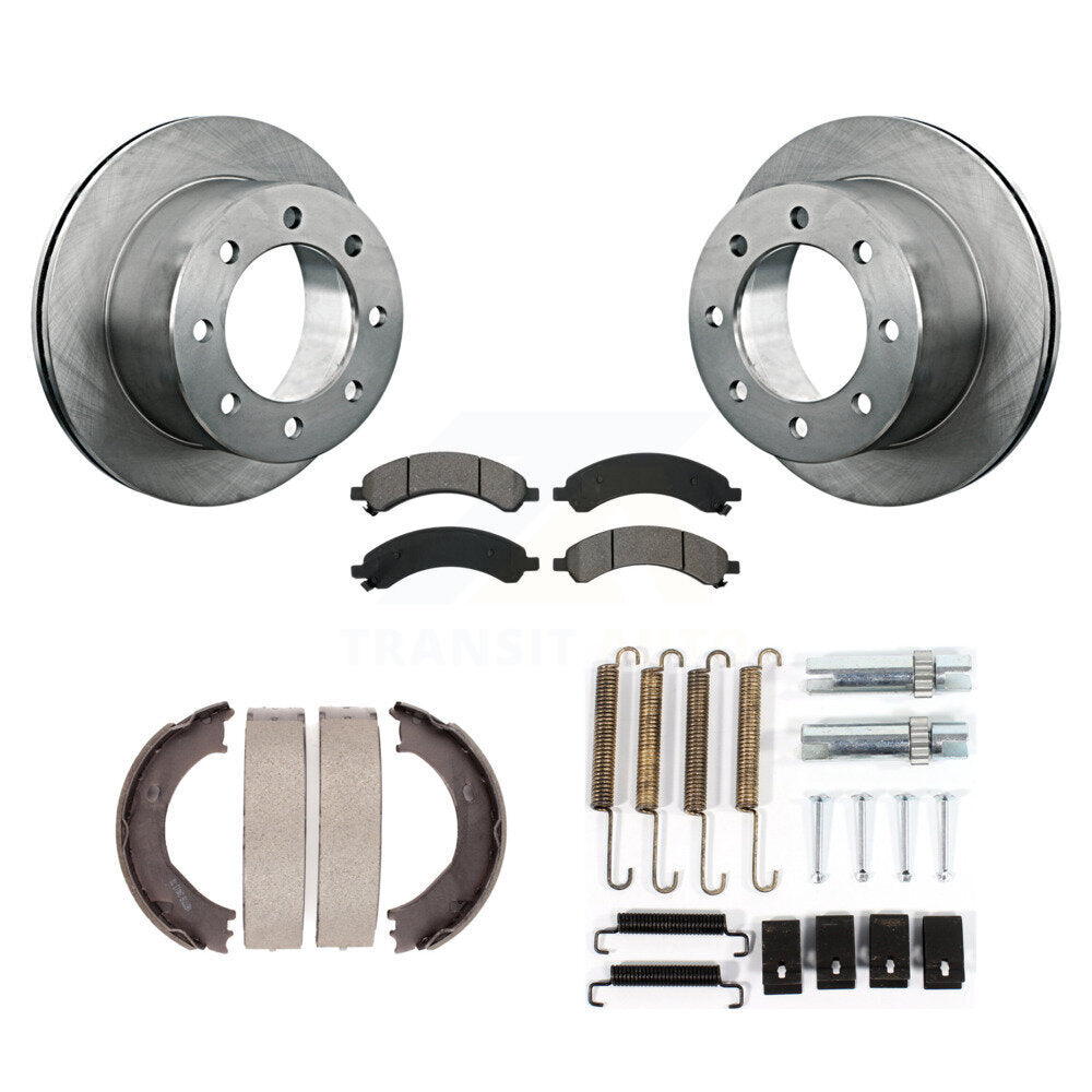 Kit de quincaillerie pour chaussures de stationnement, Rotors à disque arrière, plaquettes semi-métalliques, pour Chevrolet GM